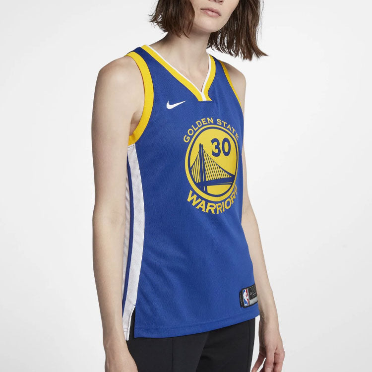 Women's Nike NBA Golden State Warriors Stephen Curry Icon Edition Swingman Jersey | Blue | 867034-495