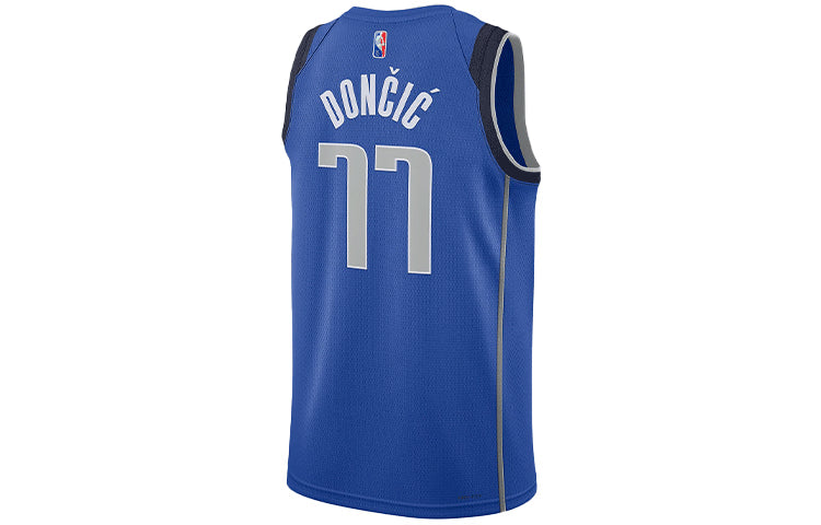 Nike NBA Dallas Mavericks Luka Doncic SW Fan Edition Jersey | Blue #77 | DB3568-480
