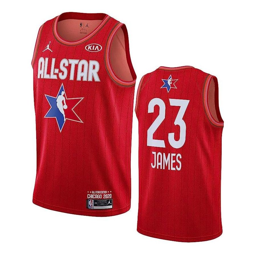 Air Jordan NBA All-Star LeBron James #23 Swingman Jersey Red CJ1066-657