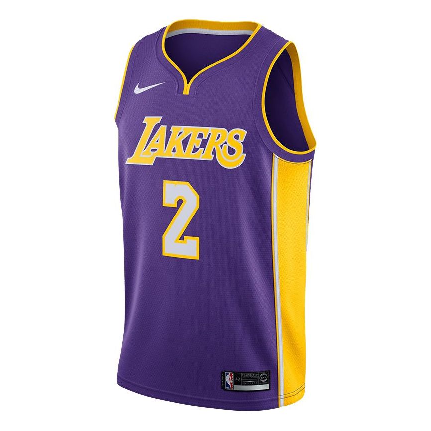 Nike NBA Los Angeles Lakers Lonzo Ball Swingman Jersey 'Purple' 2017-18 864483-506