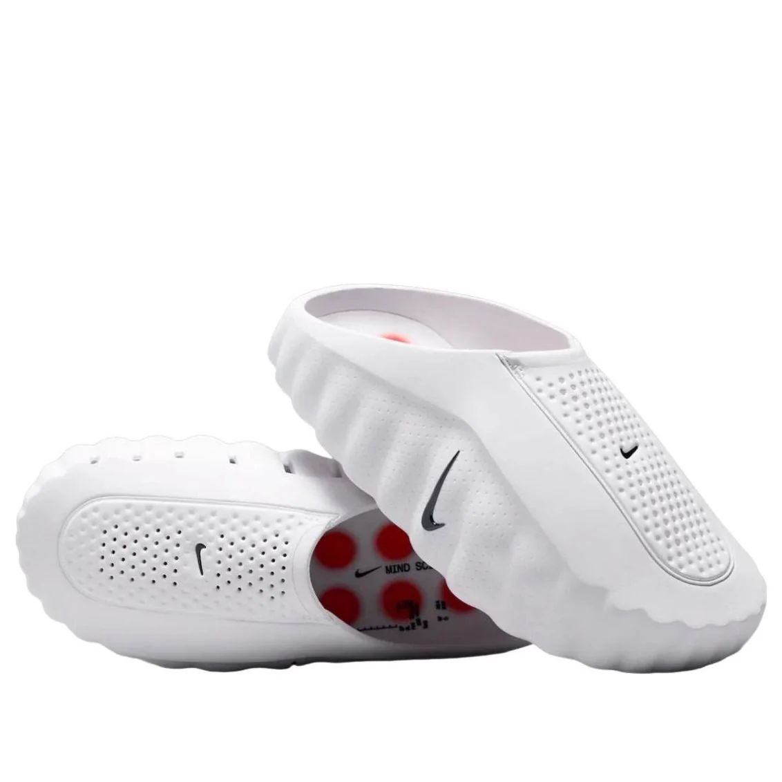 Nike Mind 001 Slide 'White / Speed Red' HQ4307-101