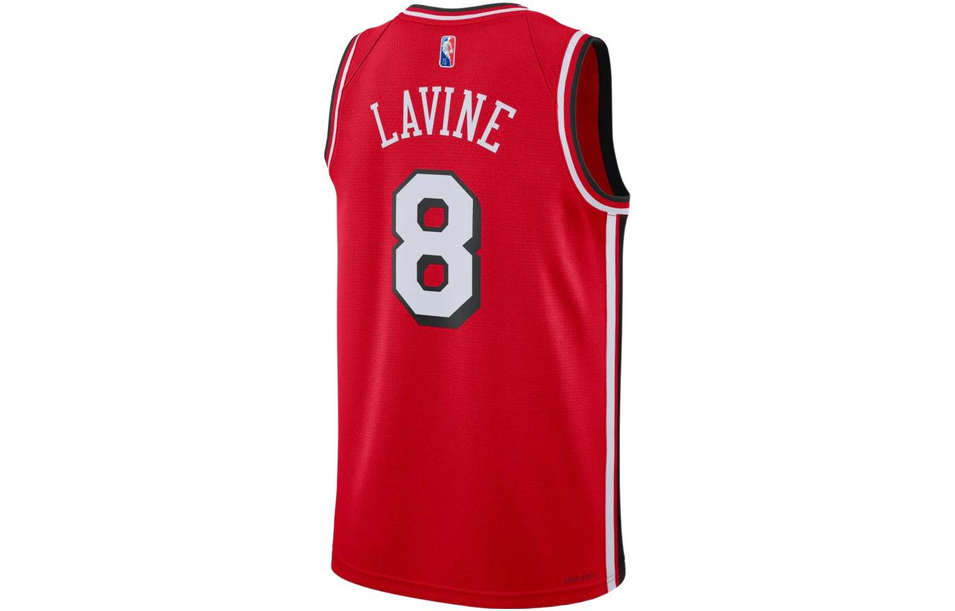 Nike NBA Chicago Bulls Zach LaVine #8 75th Anniversary City Edition Swingman Jersey 'Red' DB4021-657