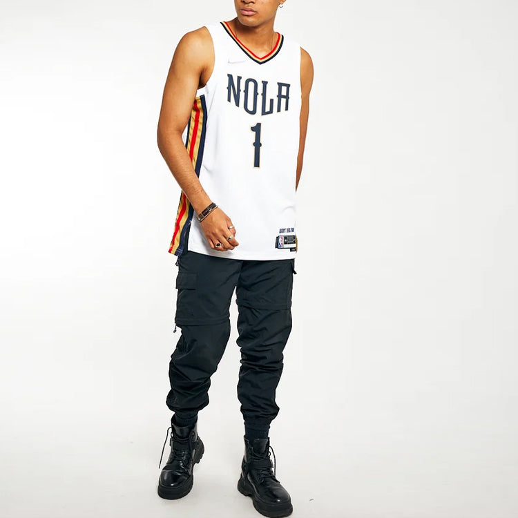 Nike NBA New Orleans Pelicans Zion Williamson #1 Swingman Jersey White DB4037-100