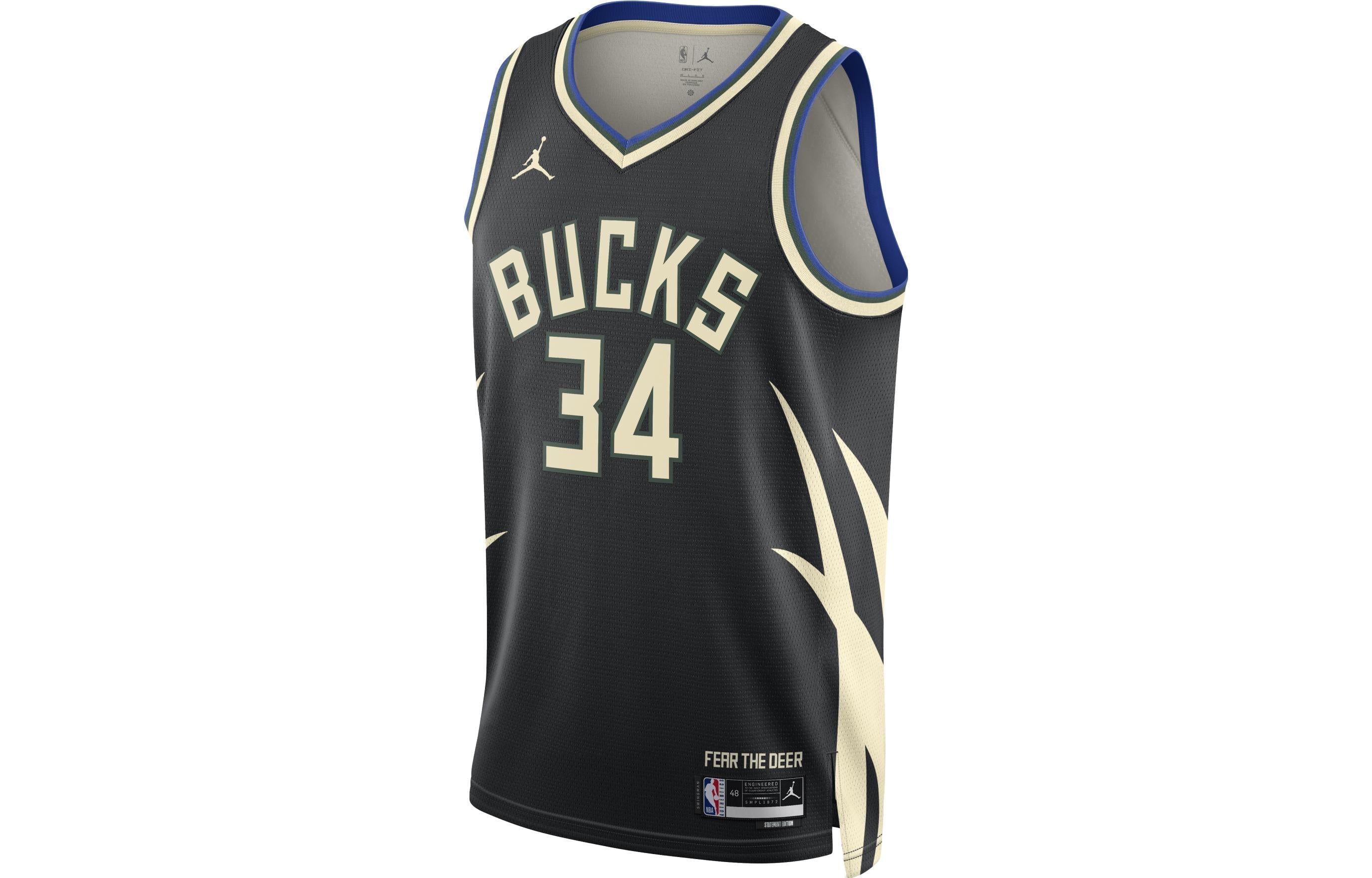 Air Jordan x NBA Swingman Jersey – Giannis Antetokounmpo #34 – Black | Style DO9533-010