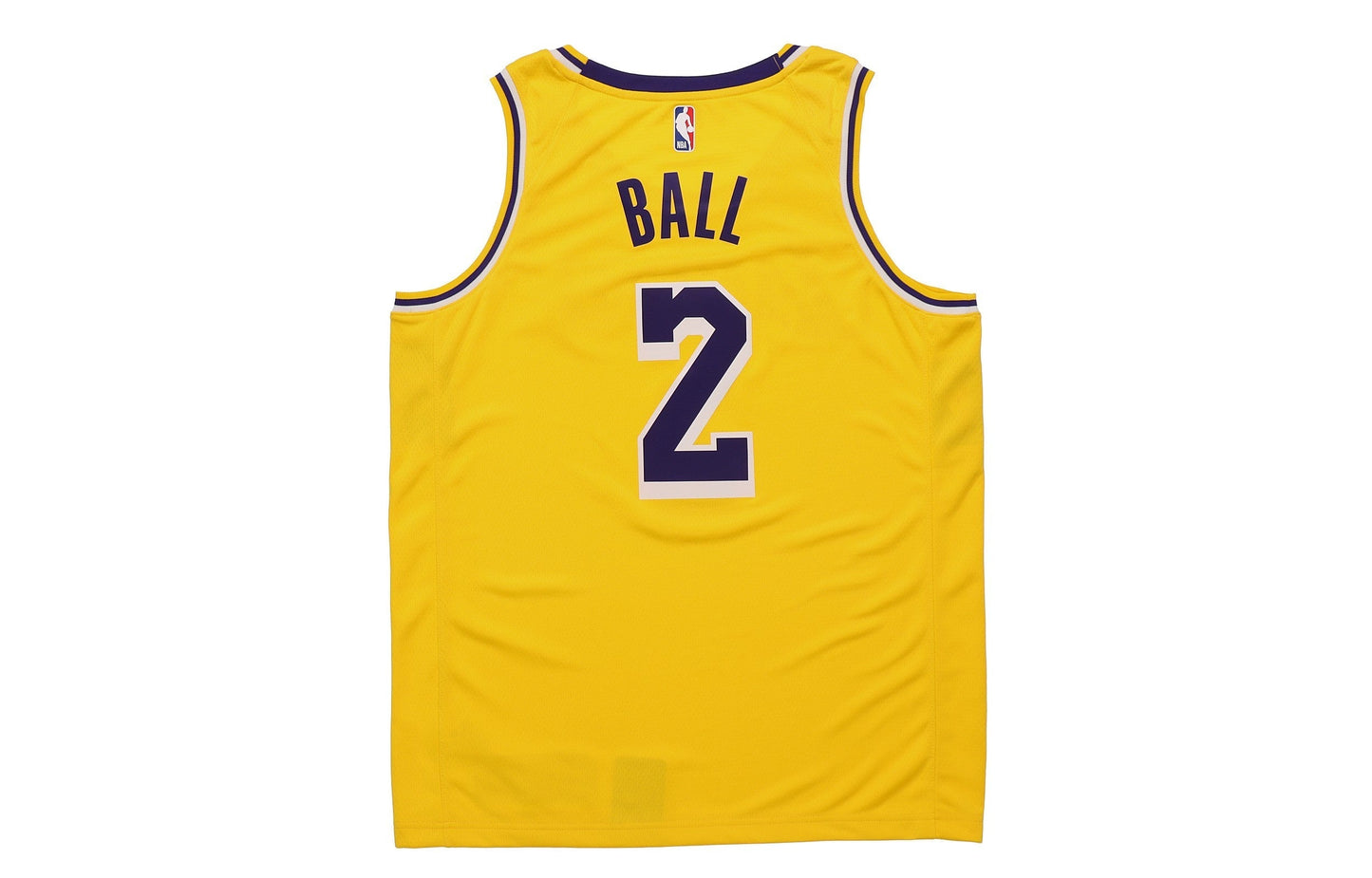Nike NBA Los Angeles Lakers Lonzo Ball SW Fan Edition Jersey | Yellow #2 | AA7099-728