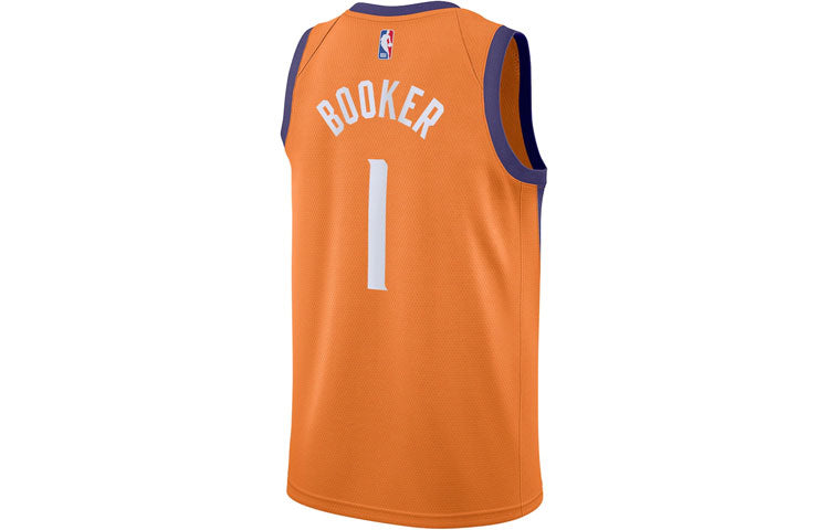 Nike Air Jordan Phoenix Suns Devin Booker #1 NBA Swingman Jersey – Orange (CV9491-846)
