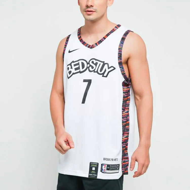 Nike NBA Brooklyn Nets Kevin Durant #7 City Edition Swingman Jersey – 'Bed-Stuy' White (AV4622-101)