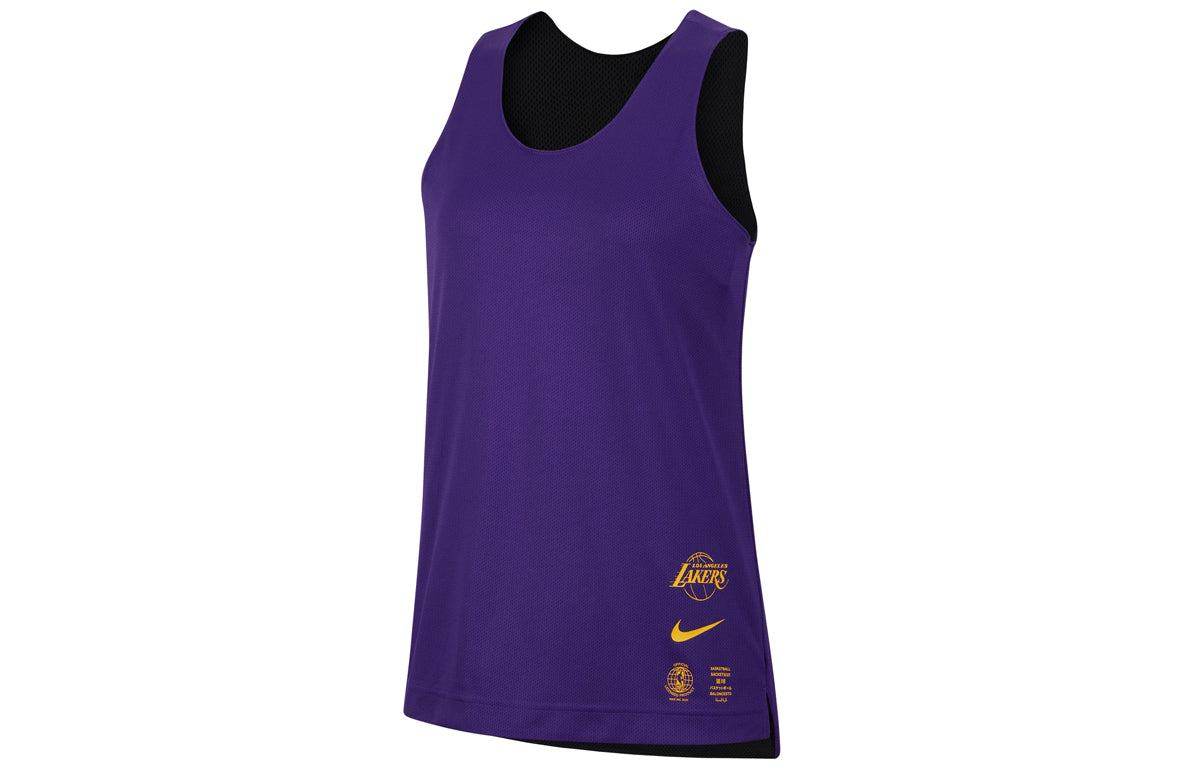 (WMNS) Nike x NBA LA Lakers Reversible Training Jersey – Black/Purple | DA2395-010