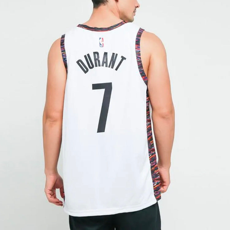 Nike NBA Brooklyn Nets Kevin Durant #7 City Edition Swingman Jersey – 'Bed-Stuy' White (AV4622-101)