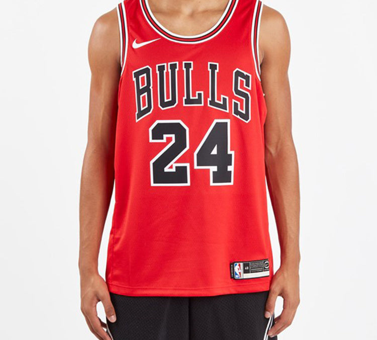 Nike x NBA Chicago Bulls Lauri Markkanen #24 Swingman Jersey – Red / Black / White (864465-664)