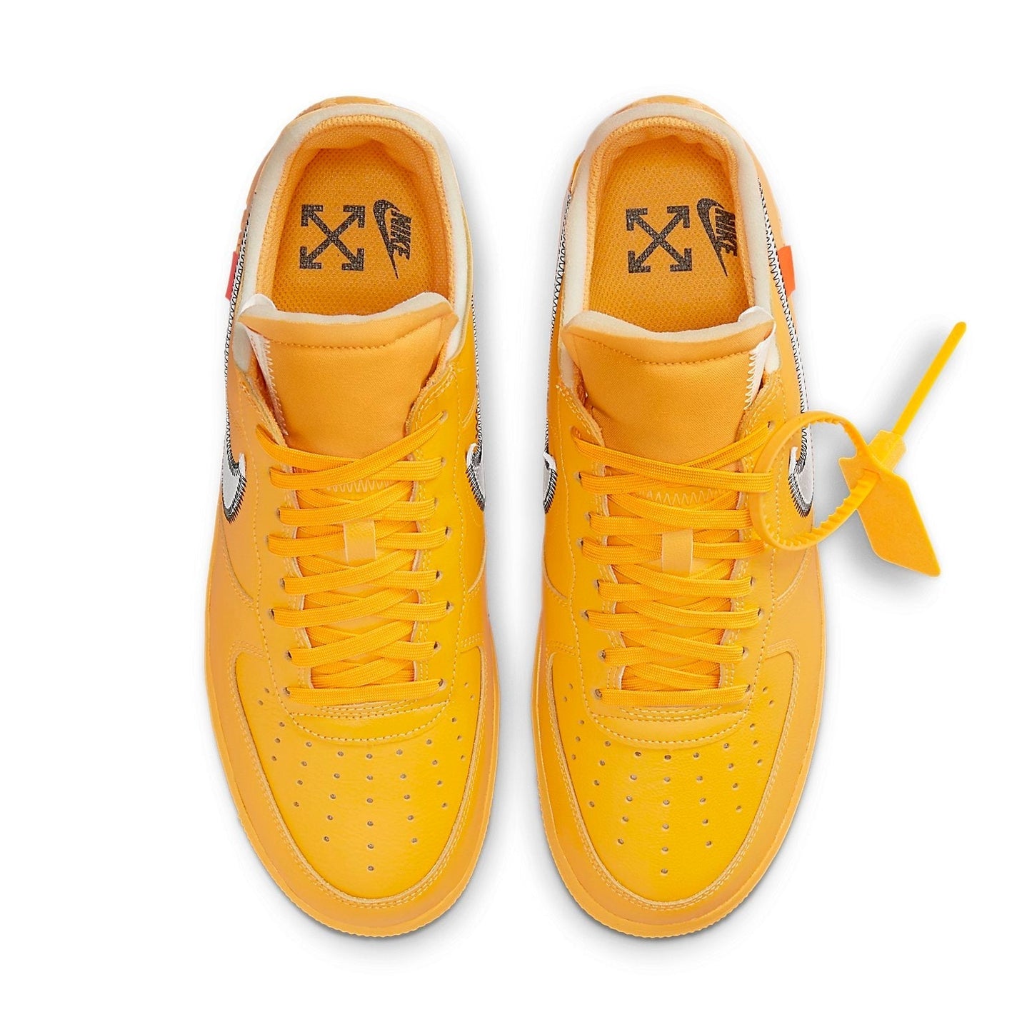 Nike x Off-White Air Force 1 Low 'Lemonade' University Gold / Metallic Silver DD1876-700