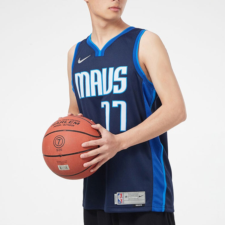Nike NBA Dallas Mavericks Luka Doncic SW Fan Edition Jersey | Navy Blue #77 | CW6806-419