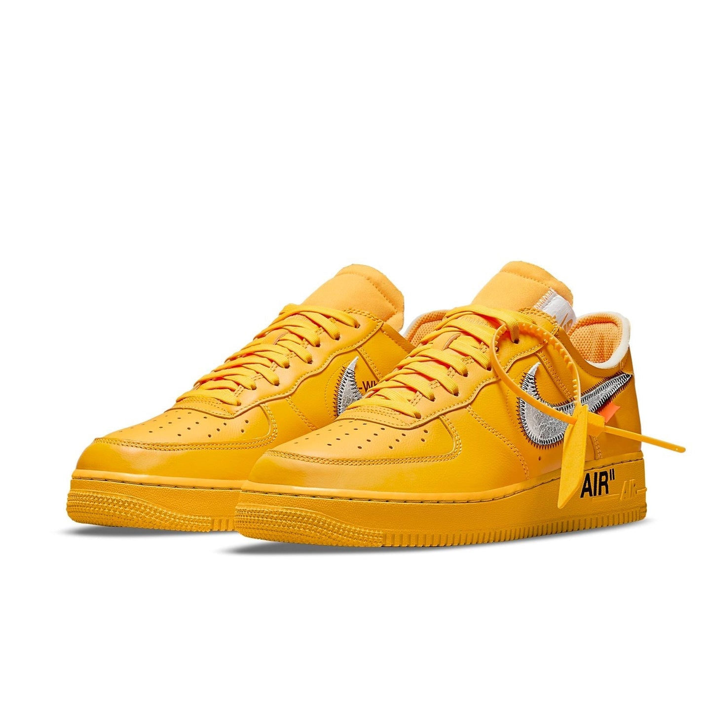 Nike x Off-White Air Force 1 Low 'Lemonade' University Gold / Metallic Silver DD1876-700