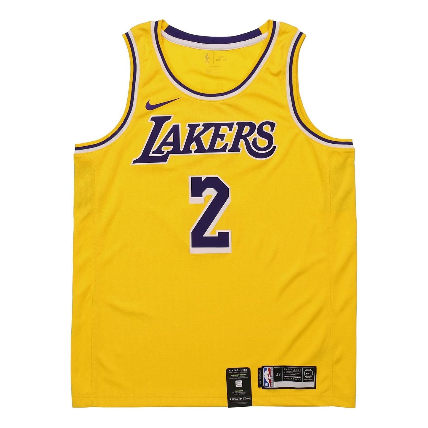 Nike NBA Los Angeles Lakers Lonzo Ball SW Fan Edition Jersey | Yellow #2 | AA7099-728