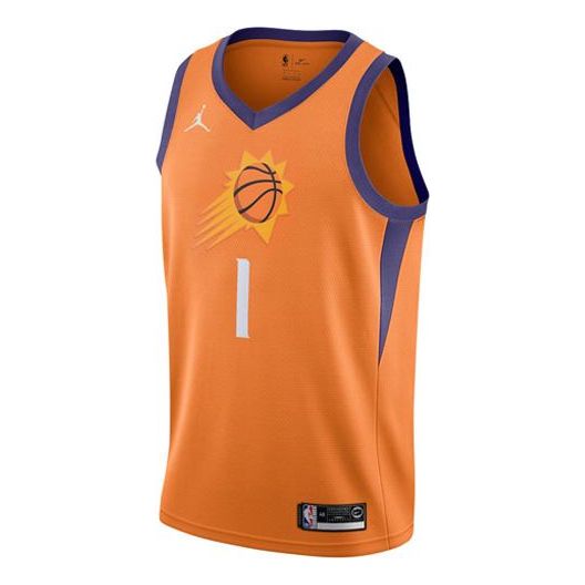 Nike Air Jordan Phoenix Suns Devin Booker #1 NBA Swingman Jersey – Orange (CV9491-846)
