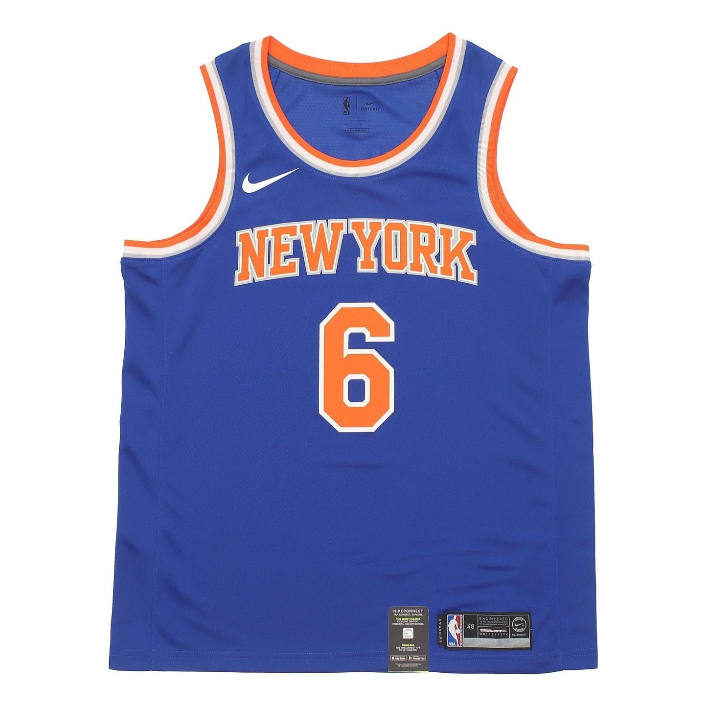 Nike NBA New York Knicks #6 Icon Edition Swingman Jersey – Blue – 864495-495