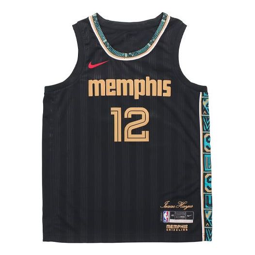 Nike NBA Memphis Grizzlies Ja Morant City Edition Swingman Jersey | Black & Yellow #12 | CN1739-010