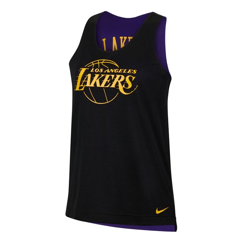 (WMNS) Nike x NBA LA Lakers Reversible Training Jersey – Black/Purple | DA2395-010