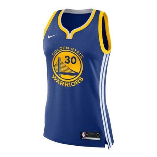 Women's Nike NBA Golden State Warriors Stephen Curry Icon Edition Swingman Jersey | Blue | 867034-495