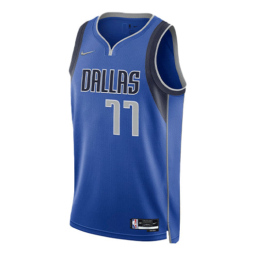 Nike NBA Dallas Mavericks Luka Doncic SW Fan Edition Jersey | Blue #77 | DB3568-480