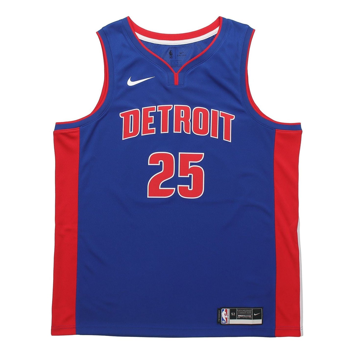 Nike NBA Detroit Pistons Derrick Rose SW Fan Edition Jersey | Blue #25 | CW3664-401