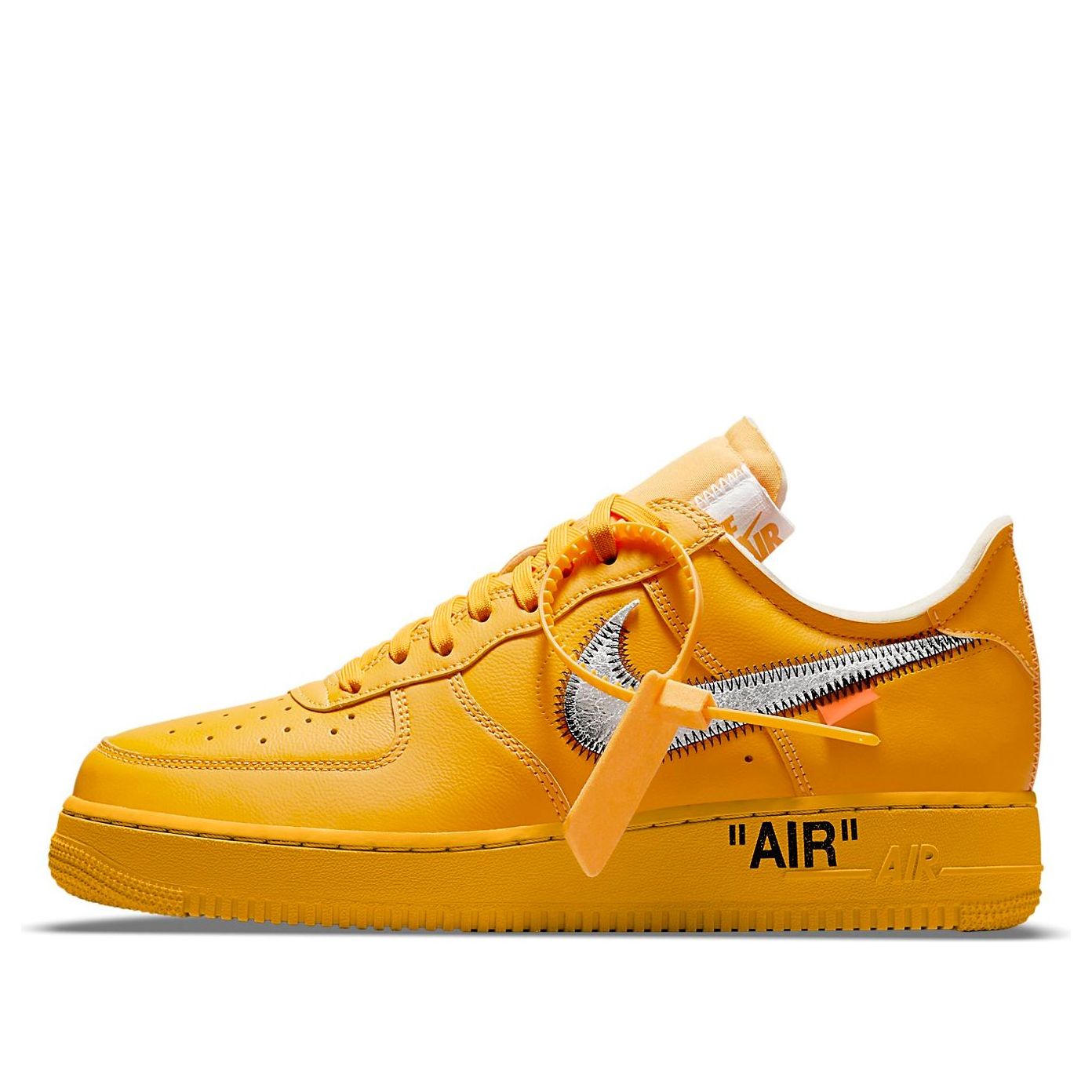 Nike x Off-White Air Force 1 Low 'Lemonade' University Gold / Metallic Silver DD1876-700