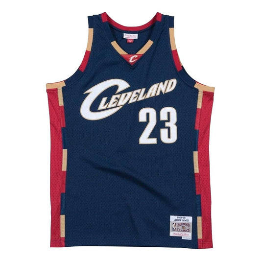 Mitchell & Ness NBA Cleveland Cavaliers 2008-09 Hardwood Classics Swingman Jersey – LeBron James #23 | Navy & Red | SMJYGS18156