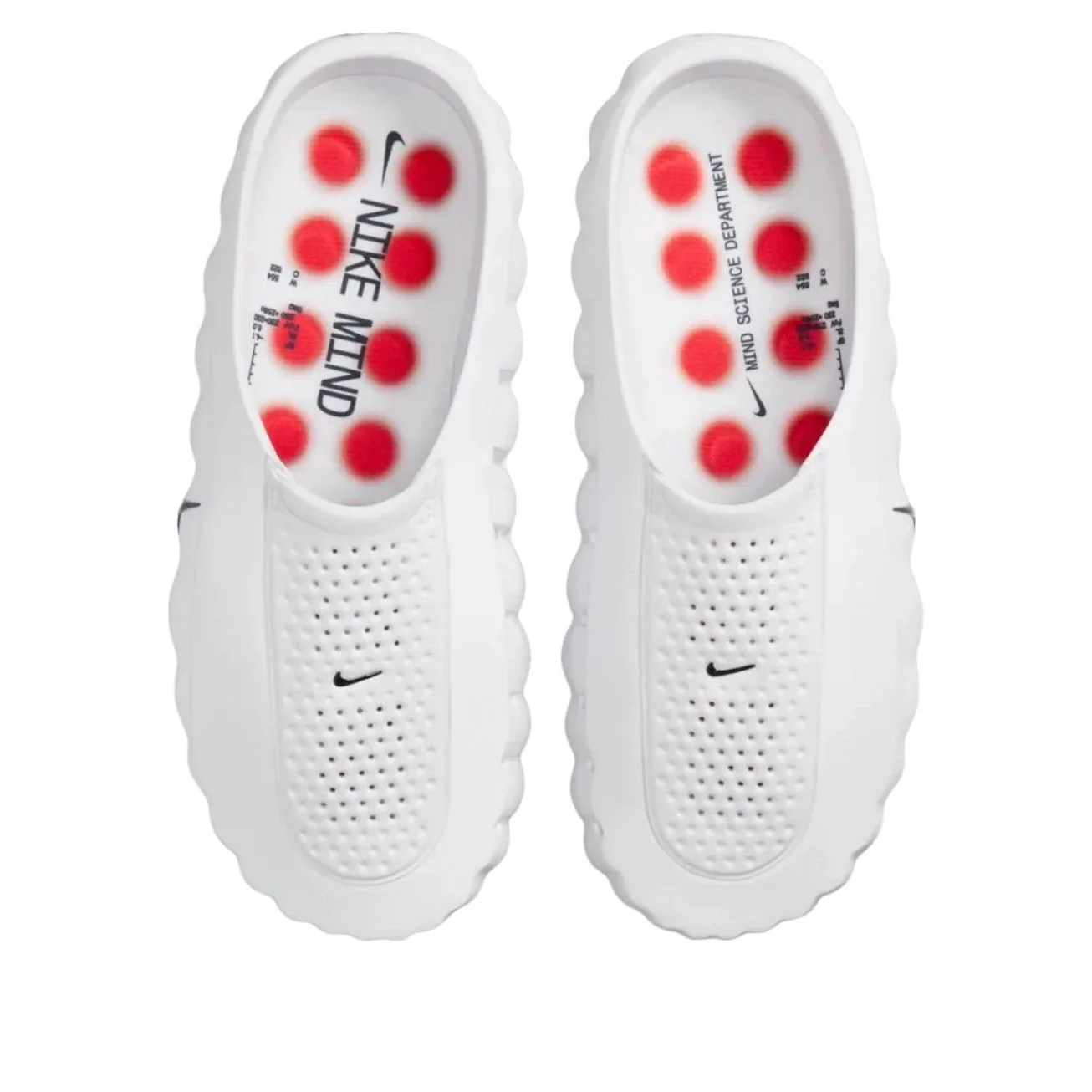 Nike Mind 001 Slide 'White / Speed Red' HQ4307-101